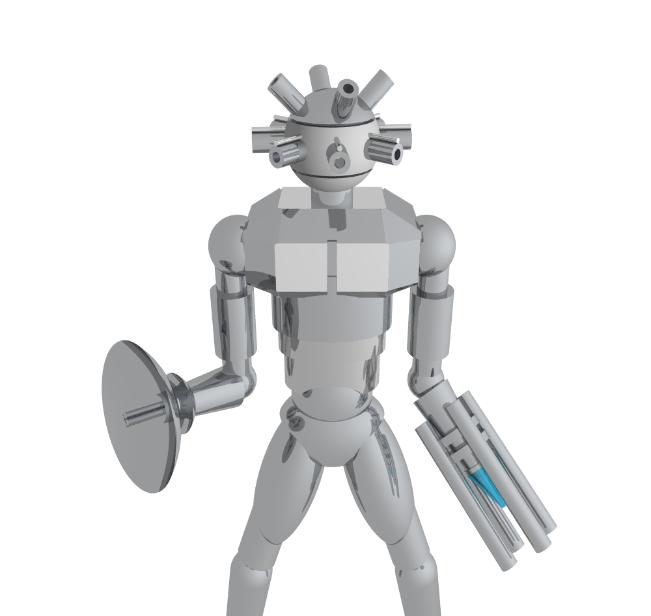 Robot - Pov-Ray model