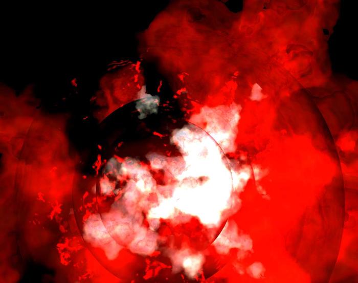 Supernova, Pov-Ray model